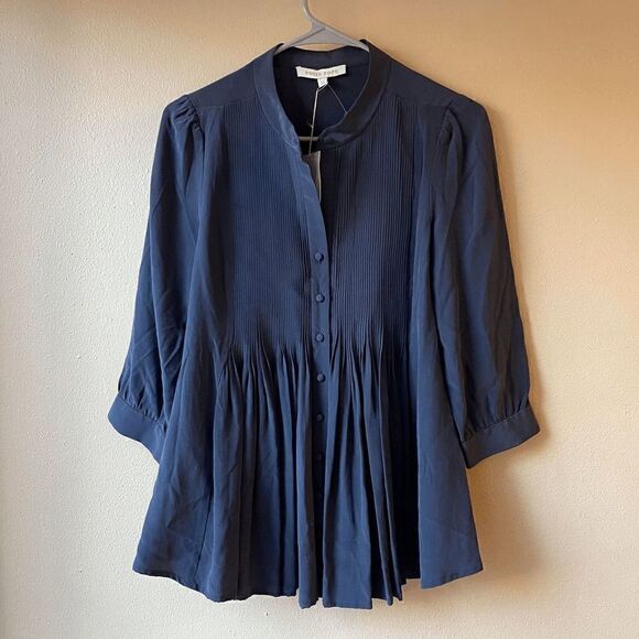 Rosie Pope Olivia Maternity Blouse in Midnight Navy Size XS - Picture 1 of 2